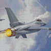 F16 Fighting Falcon Diamond Painting