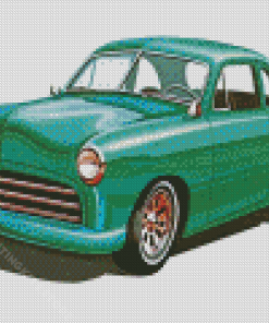 Green 49 Ford Coupe Art Diamond Painitng