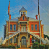 Grimes Texas County Courthouse Diamond Painting