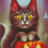 Halloween Cat Diamond Painting