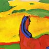 Horse In A Landscape By Franz Marc Diamond Painting