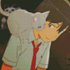 Kento And Cat From A whisker Away Diamond Painting