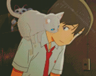 Kento And Cat From A whisker Away Diamond Painting