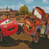 Lightning Mcqueen And Mate Cars Diamond Painting