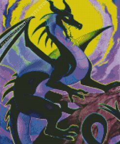 Maleficent Dragon Animation Art Diamond Painting