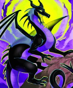 Maleficent Dragon Animation Art Diamond Painting