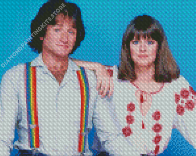 Mork And Mindy Series Character Diamond Painting