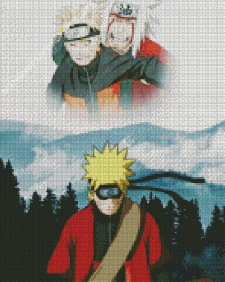 Naruto And Jiraiya Diamond Painting