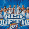 Okc Thunder Basketball Club Poster Diamond Painting
