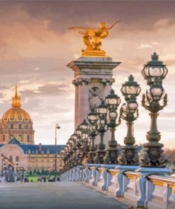 Paris Pont Alexandre And Les Invalides Diamond Painting
