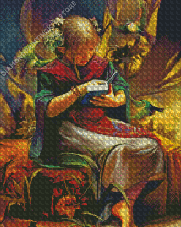 Reading Woman Diamond Painting