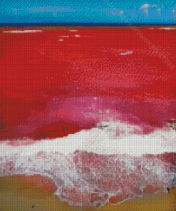 Red Beach Diamond Painting