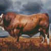 Simmental Cattle Side View Animal Diamond Painting