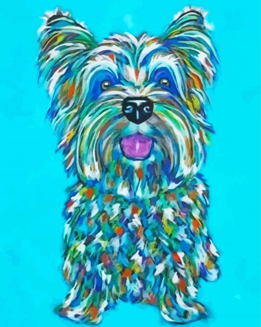 Skye Terrier Dog Art Diamond Painting
