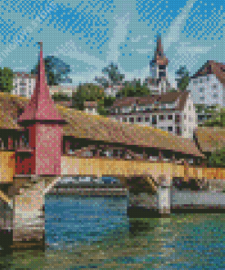 Spreuer Bridge Switzerland Diamond Painting