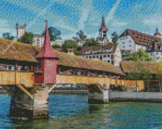 Spreuer Bridge Switzerland Diamond Painting