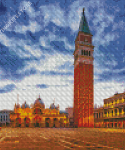 St Marks Square Basilica Venice Italy Diamond Painting