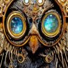 Steampunk Owl Diamond Painting