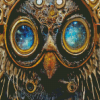 Steampunk Owl Diamond Painting