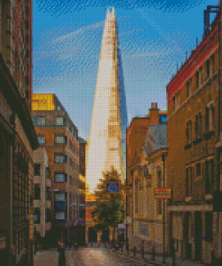 The Shard View From London Streets Diamond Painting