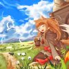 The Wise Wolf Holo Anime Character Diamond Painting