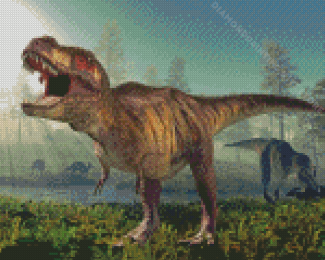 Tyrannosaurus Theropod Diamond Painting