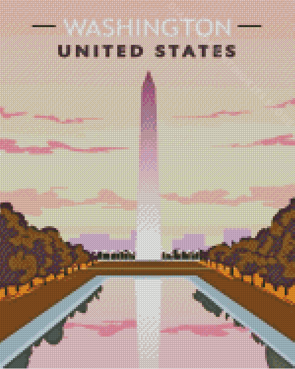 United States Washington Monument Poster Diamond Painting