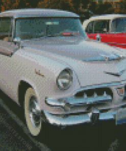 White 1956 Dodge Diamond Painting