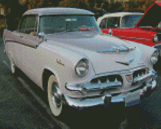 White 1956 Dodge Diamond Painting