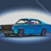 Blue Plymouth Duster Diamond Painting