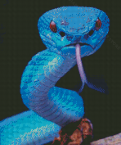Blue Snake Diamond Painting
