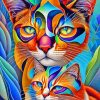 Colorful Cats Diamond Painting