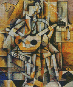 Cubism Guitarist Diamond Painting