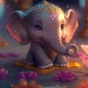 Cute Elephant Diamond Painting