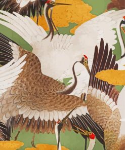 Japanese Cranes Birds Diamond Painting