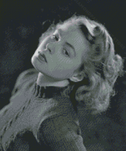 Monochrome Ingrid Bergman Diamond Painting