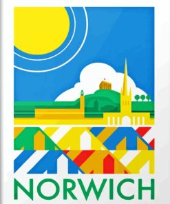 Norwich Poster Diamond Painting