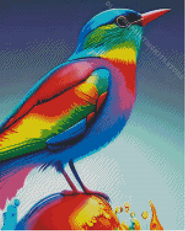 Rainbow Bird Diamond Painting