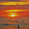 Rossnowlagh Sea At Sunset Diamond Painting