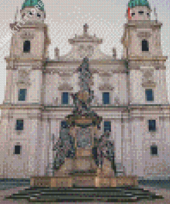 Salzburg Cathedral In Asutria Diamond Painting