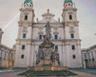 Salzburg Cathedral In Asutria Diamond Painting