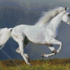White Horse Diamond Painting