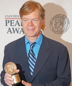 Actor William H Macy With Trophy Diamond Painting