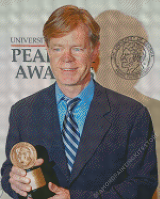 Actor William H Macy With Trophy Diamond Painting