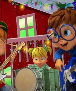 Alvin And The Chipmunks Music Band 5D Diamond Painting