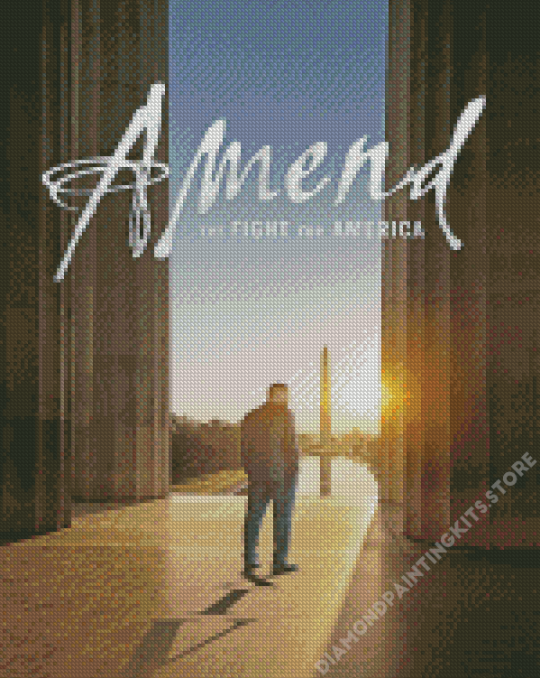 Amend The Fight For America Poster Diamond Painting