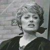 Black And White Actress Rue Mcclanahan 5D Diamond Painting