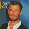 Close Up Actor Chris Hemsworth Diamond Painting
