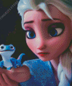 Elsa And Lizard Bruni Diamond Painting