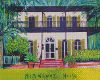 Hemingway House Key West Poster Art 5D Diamond Painting